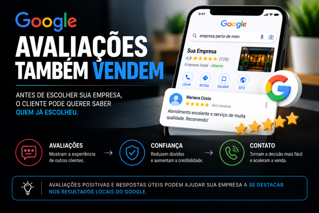Avaliações no Google para conseguir mais clientes