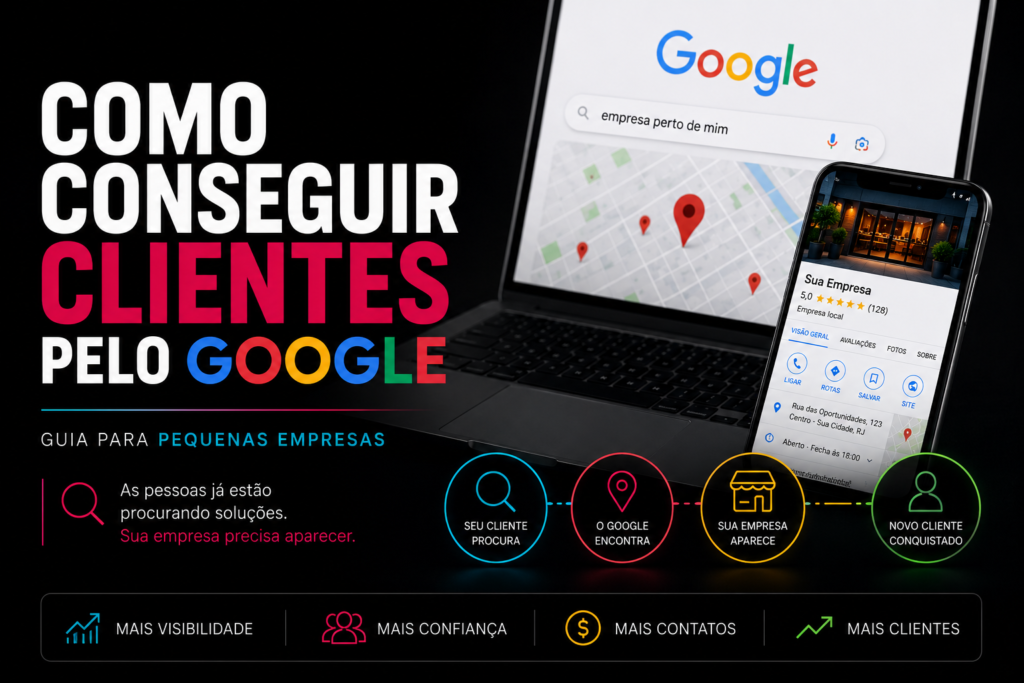 Como conseguir clientes pelo Google para pequenas empresas