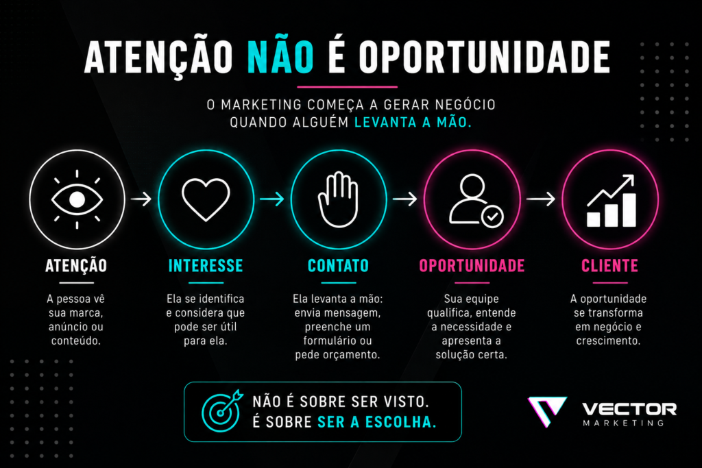 Como transformar atenção em contatos de clientes