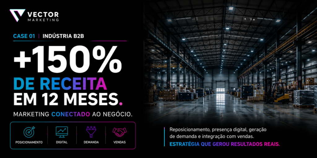 Case de marketing industrial com crescimento de receita