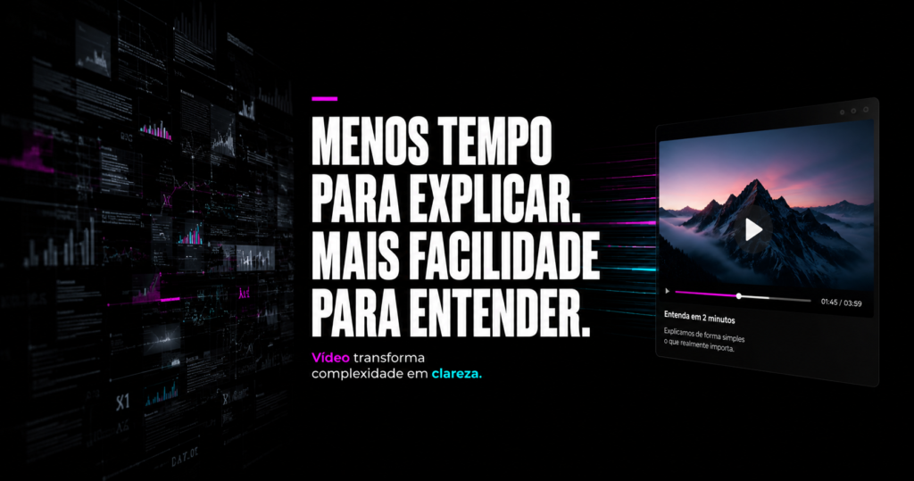 Vídeo ajudando consumidores a entender produtos e serviços