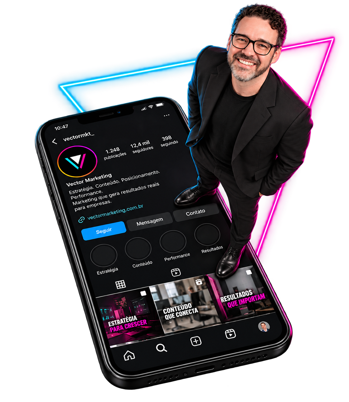 Guilherme Braga, da Vector Marketing, agência de marketing na Barra da Tijuca